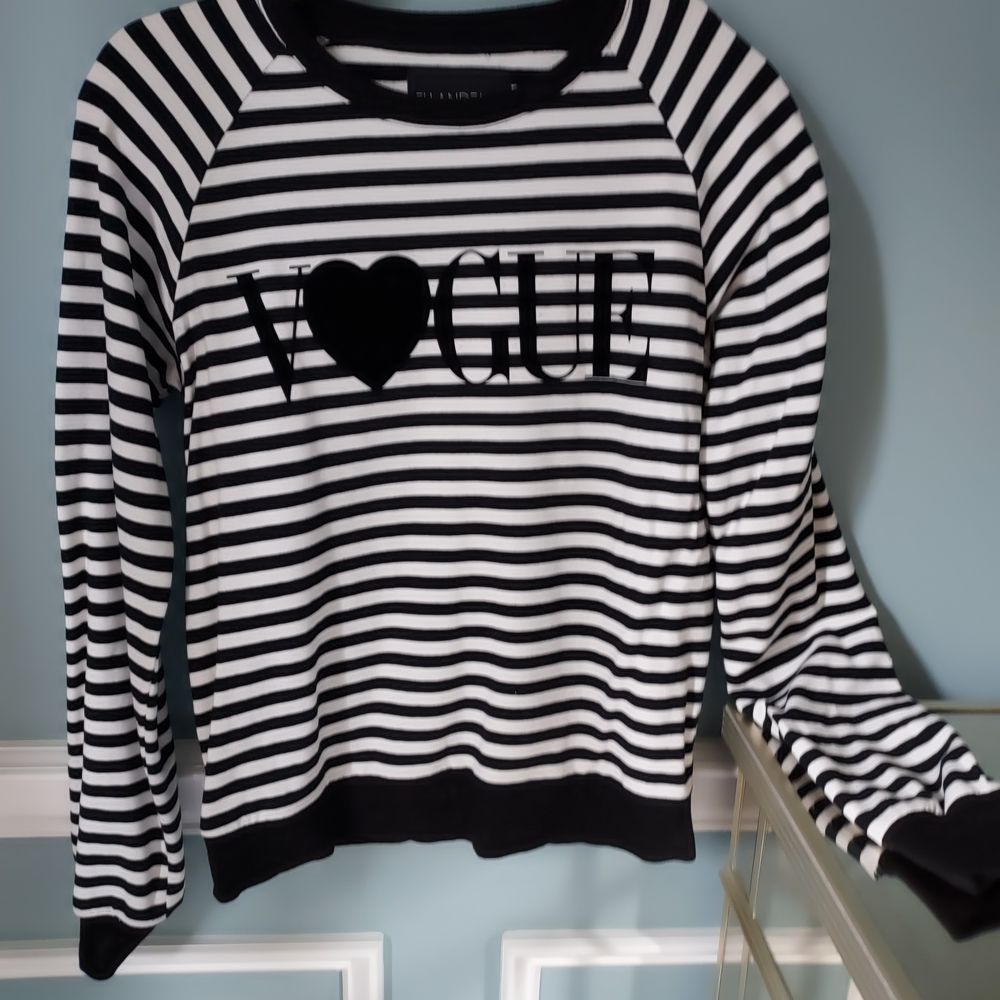 Vogue Monochrome Striped Sweater